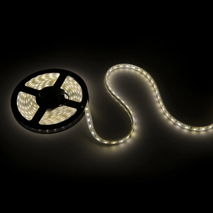 Bandeau LED Flexible SMD 5050 72W 4000Lm Blanc Froid 6000K IP68 Submersible 5M 12VDC CA-5050-12V-IP68-CW 5