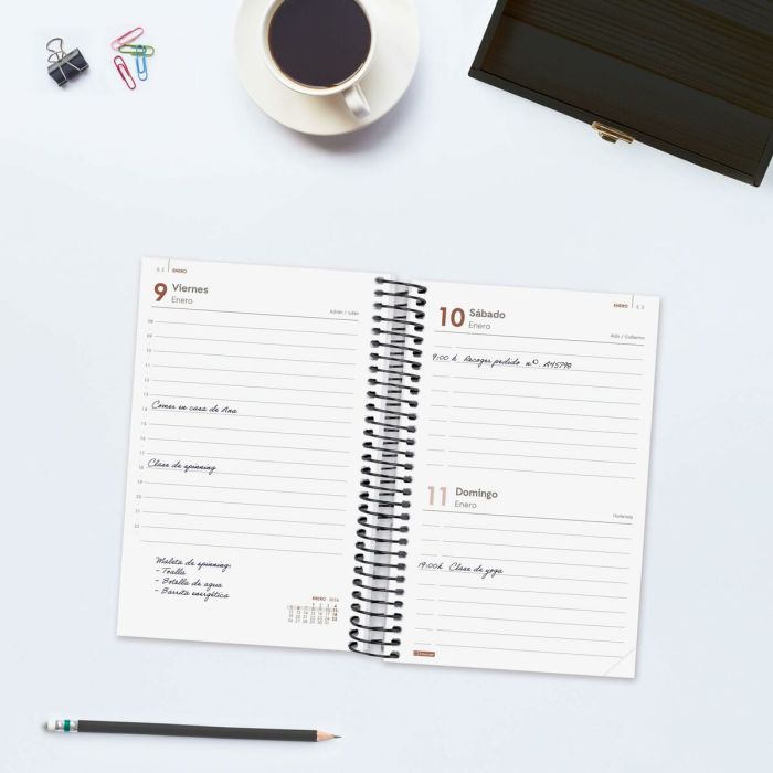 Agenda Finocam YEAR Noir 11,7 x 18,1 cm 2026 4