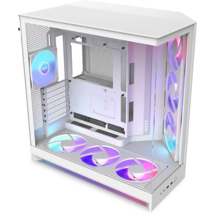 NZXT CM-H92FW-P1 Boîtier PC H9 Flow RGB Blanc avec Ventilateurs RGB et Contrôleur CAM 0 NZXT CM-H92FW-P1 Boîtier PC H9 Flow RGB Blanc avec Ventilateurs RGB et Contrôleur CAM 0