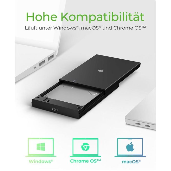 Festplattengehäuse 2.5" SATA Gehäuse USB3.2 ICY BOX Black 2