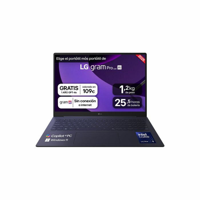 Ordinateur Portable LG 16Z90TS-G.AU99B 16" 32 GB RAM 1 TB SSD 26 Ordinateur Portable LG 16Z90TS-G.AU99B 16" 32 GB RAM 1 TB SSD 26