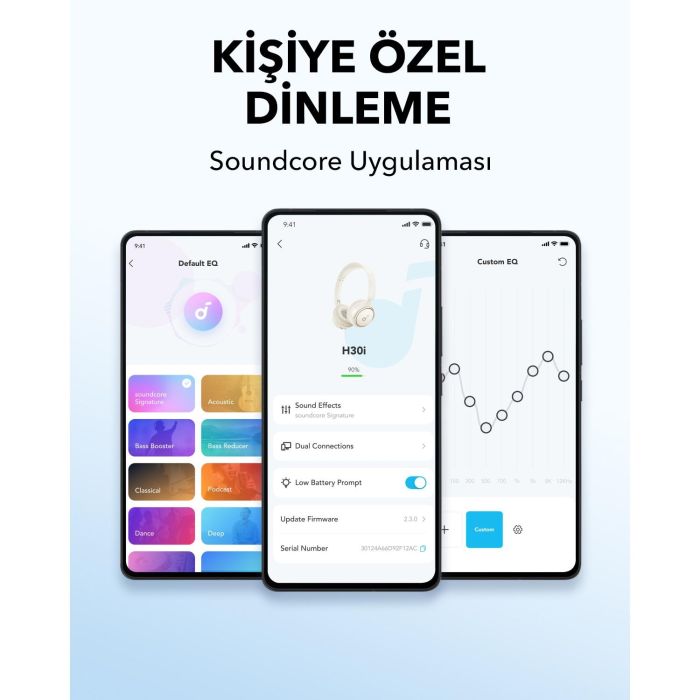 Anker Soundcore H30i over-ear BT Headset white 6 Anker Soundcore H30i over-ear BT Headset white 6