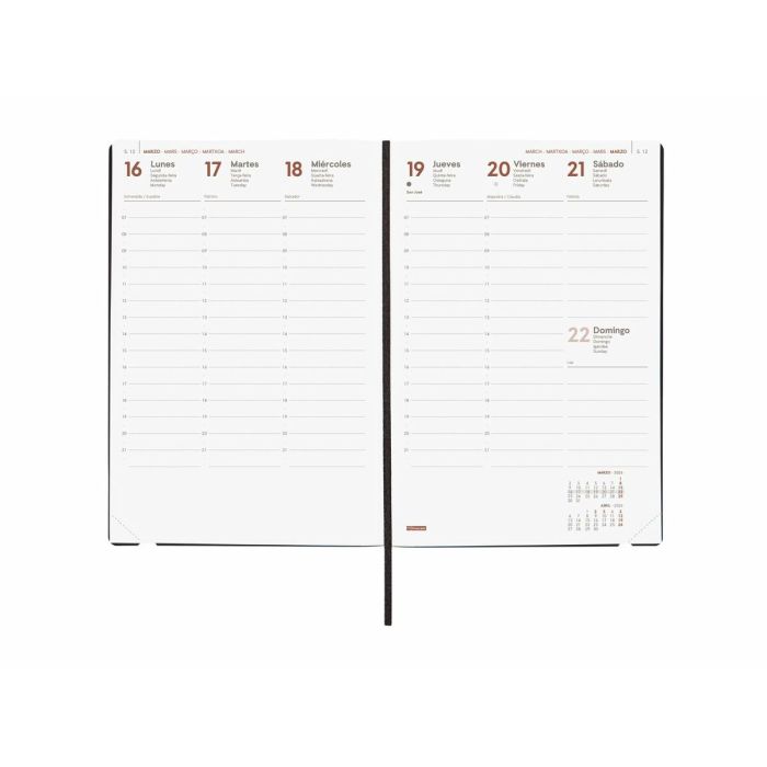 Agenda Finocam Rouge A5 14 x 20,4 cm 3