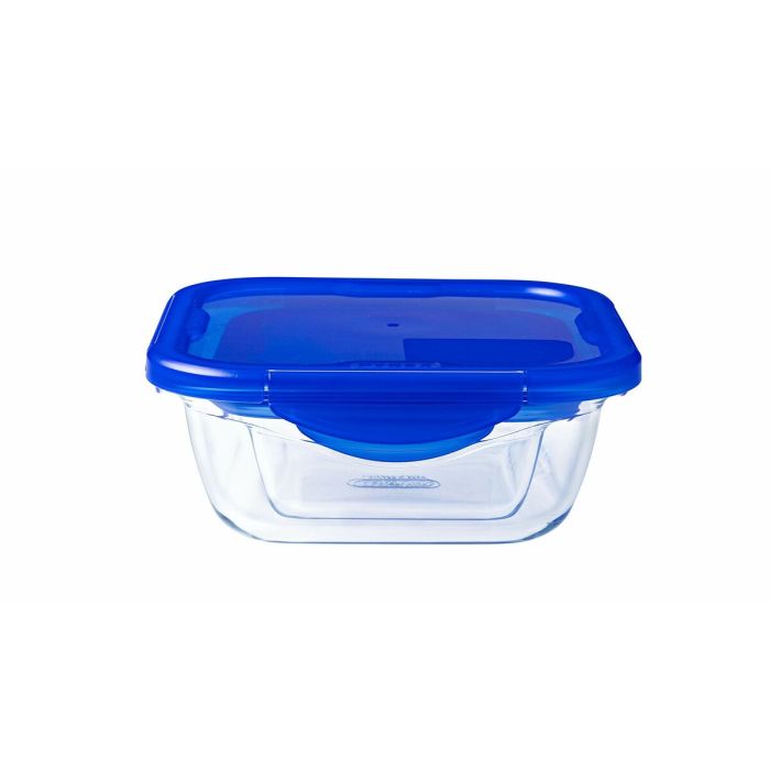 Récipient de Conservation des Aliments Pyrex Bleu Transparent 800 ml (2 Unités) 13