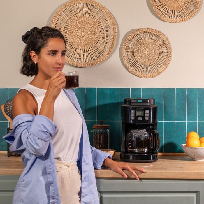 Cafetière goutte à goutte Cecotec 66 Grind & Drop 1086 W métallique Acier 12 Tasses 1,8 L 1