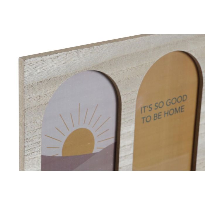 Porte-manteau DKD Home Decor 56 x 5 x 23,5 cm Naturel Multicouleur Bois MDF Boho 1