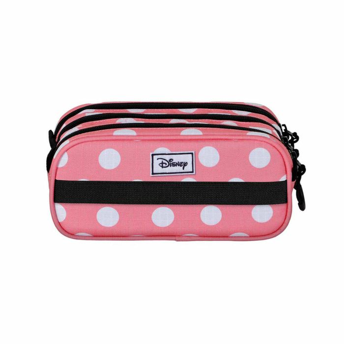 Trousse Fourre-Tout Triple Minnie Mouse Karactermania Rose 1 Trousse Fourre-Tout Triple Minnie Mouse Karactermania Rose 1