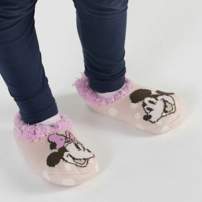 Chaussons Minnie Mouse Rose 4