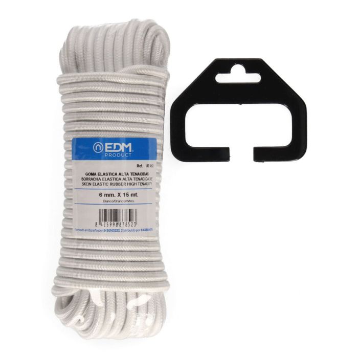 écheveau tressé EDM 87852 Blanc Caoutchouc 1