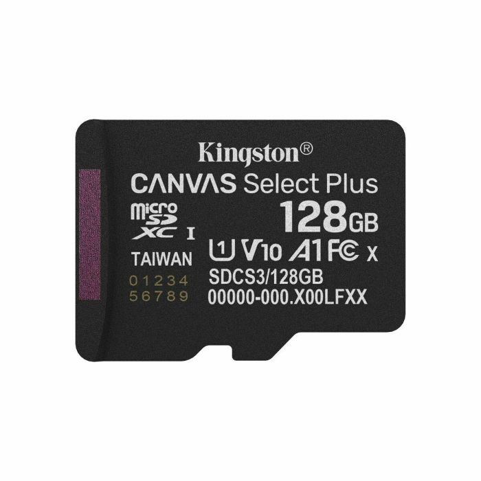 Carte Mémoire Micro SD avec Adaptateur Kingston SDCS3/128GBSP 128 GB 12 Carte Mémoire Micro SD avec Adaptateur Kingston SDCS3/128GBSP 128 GB 12