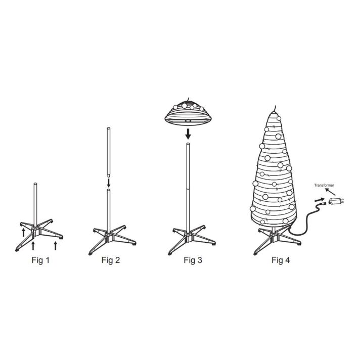 Sapin de Noël Home ESPRIT Doré PVC Enneigé 2