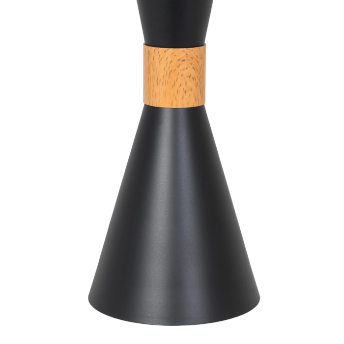 Lampe Suspendue Gracelyn Métal Bois SKD-P138-G 3