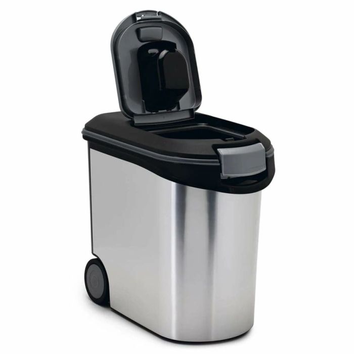 Boîte métallique d'aliments pour chiens Curver Argenté polypropylène 35 L 12 kg 4
