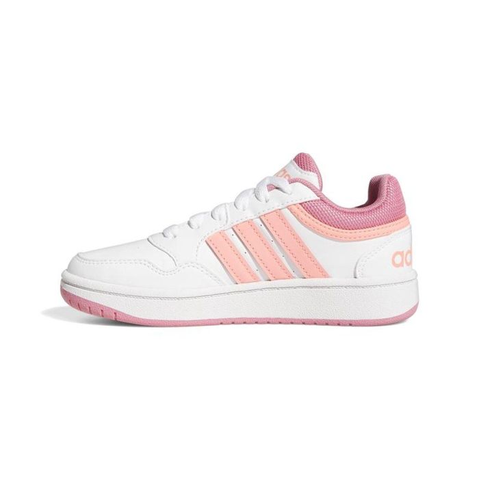 Chaussures de Sport pour Enfants Adidas Hoops Blanc 7