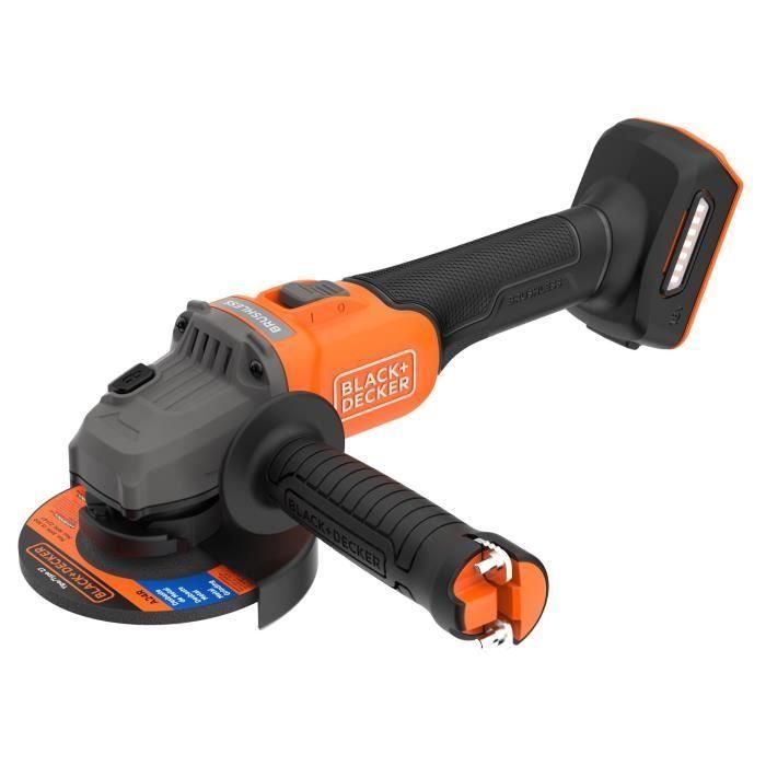 Meuleuse sans fil - BLACK&DECKER - BCG6L8N-XJ - Brushless - 18V - 115m - Sans batterie 1