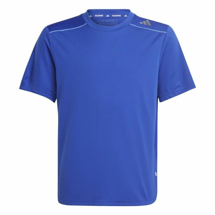 T shirt à manches courtes Enfant Adidas Aeroready Bleu 0 T shirt à manches courtes Enfant Adidas Aeroready Bleu 0