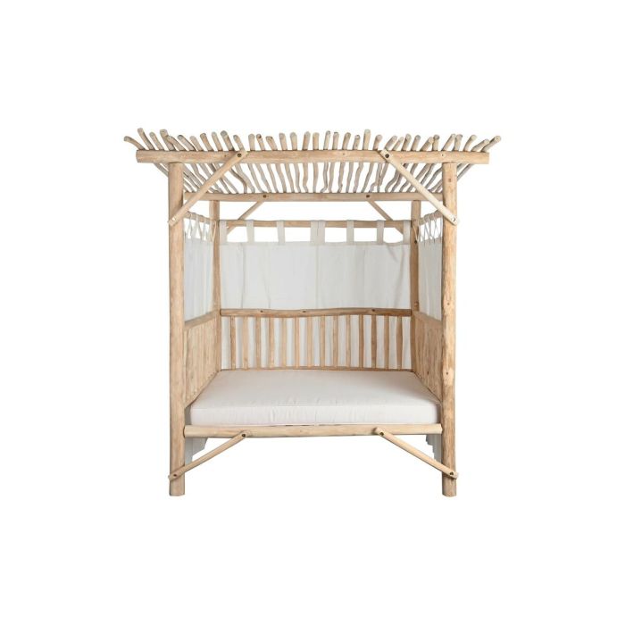 Lit de jardin DKD Home Decor Blanc Naturel 200 x 180 x 200 cm 17