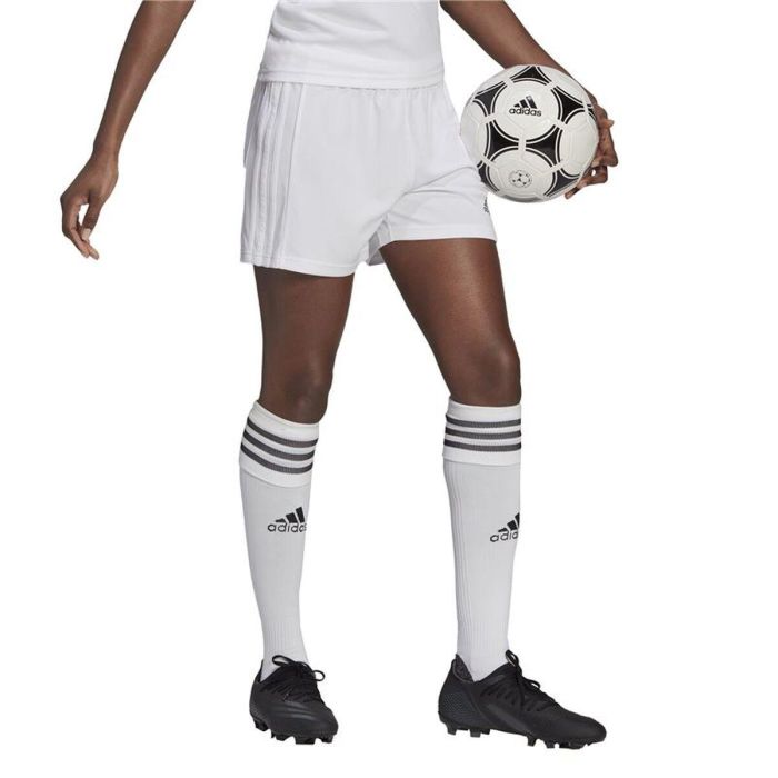 Short de Sport Adidas Squad 21 Blanc 3