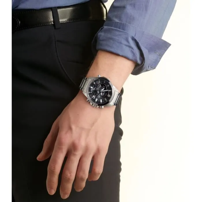 Casio Montre ECB-30D-1AEF Homme Acier Inoxydable Argenté 52.3mm 1