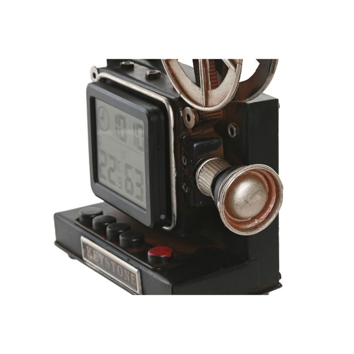 Horloge de table Home ESPRIT Noir Argenté Vintage 3