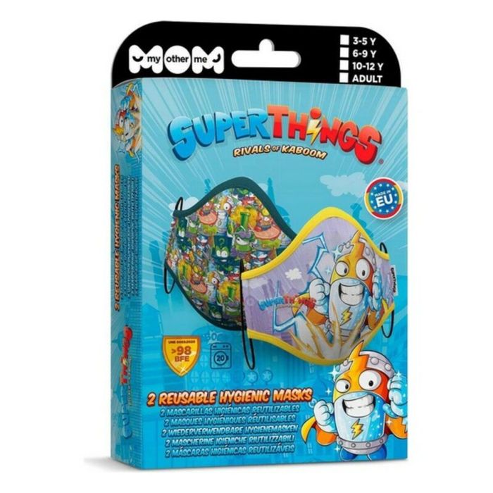 Masque en tissu hygiénique réutilisable Super Zings Premium 10-12 Ans 0 Masque en tissu hygiénique réutilisable Super Zings Premium 10-12 Ans 0