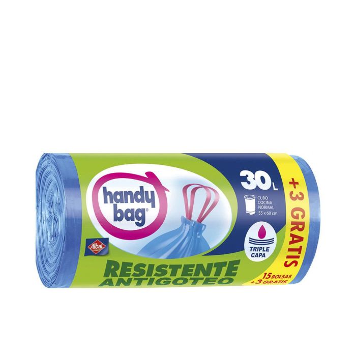 Albal Handy Bag Antibacterias Sac Poubelle 30 Litres 18 Unidades