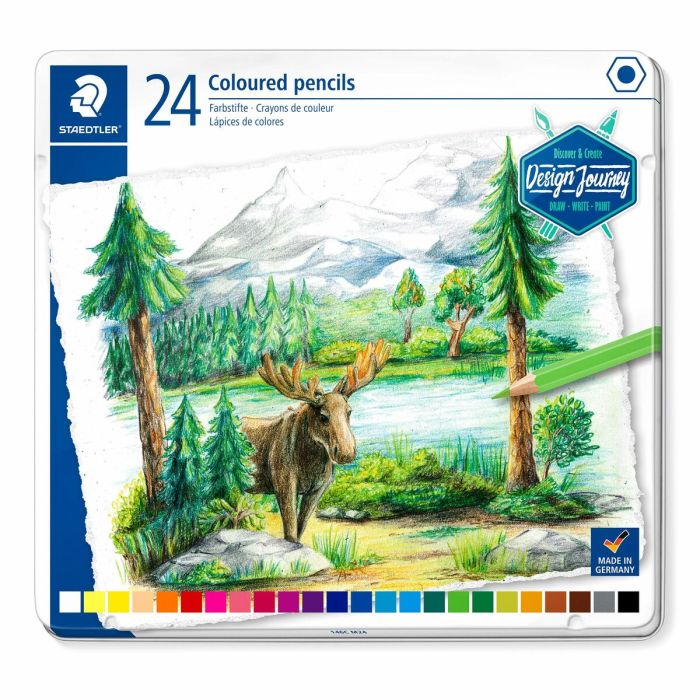 Crayons de couleur Staedtler Design Journey 24 Pièces Multicouleur 2