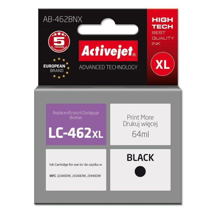 Cartouche d'Encre Compatible Activejet AB-462BNX Noir