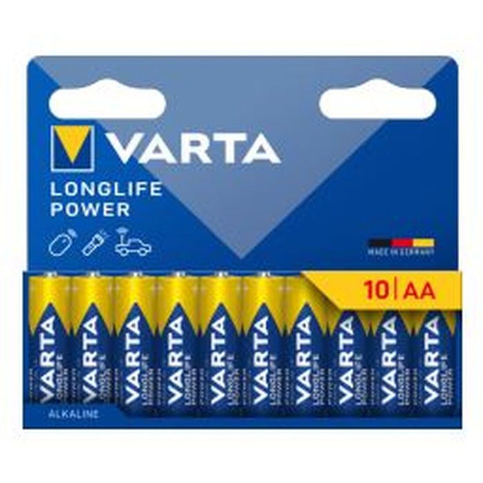 Batteries Varta longlife power aa - lr06 1,5 V AA LR06 (10 Unités) 0 Batteries Varta longlife power aa - lr06 1,5 V AA LR06 (10 Unités) 0