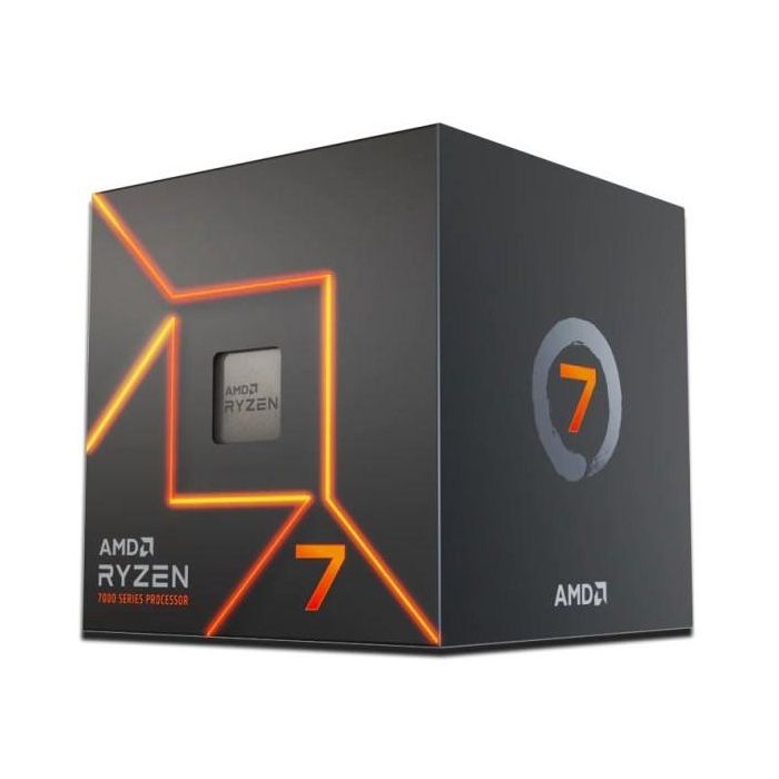 AMD AM5 Ryzen 7 7700 Box 3,8GHz MaxBoost 5,3GHz 8xCore 16xThreads 40MB 65W RGB Wraith Prism Cooler 0