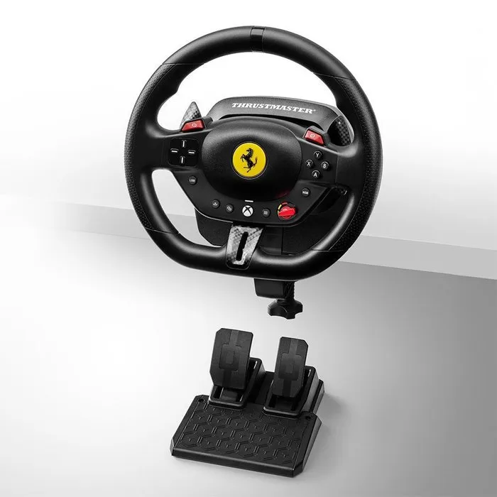Thrustmaster Ferrari 296 GTS - Volant de course avec pédalier T98 pour XBOX Series X|S et PC - Noir