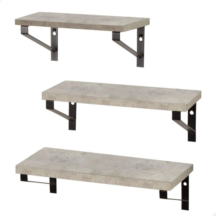 Etagères Max Home Fer Bois MDF 42 X 12 X 16 CM (4 Unités) 6