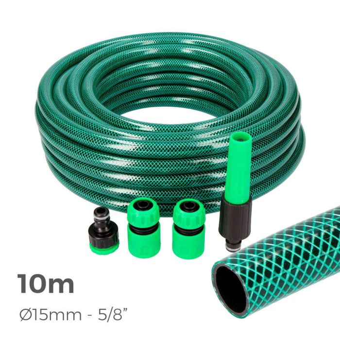 Tuyau d'arrosage EDM 74068 basic line PVC Ø 19 mm (10 m) (5 Unités) 1 Tuyau d'arrosage EDM 74068 basic line PVC Ø 19 mm (10 m) (5 Unités) 1