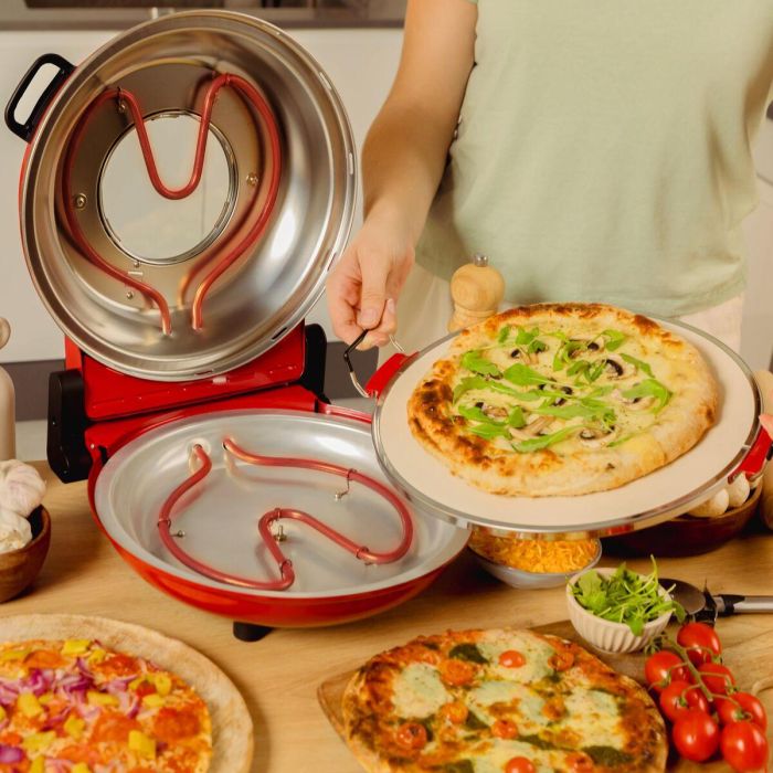 Appareil à Pizza Électrique Cecotec Mamma Mía Window 6 Appareil à Pizza Électrique Cecotec Mamma Mía Window 6