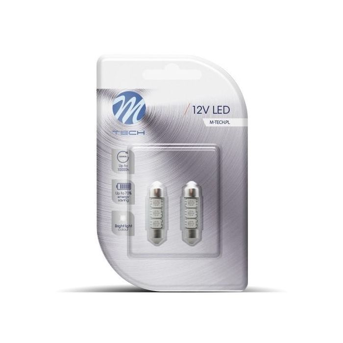M-Tech Econo Lb310 W - C5 W 36 mm, 3XSmd5050 Led, Canbus, Blanc 0 M-Tech Econo Lb310 W - C5 W 36 mm, 3XSmd5050 Led, Canbus, Blanc 0