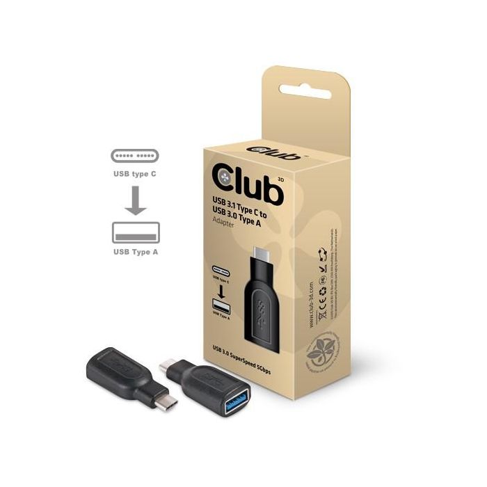 Club3D Adapter USB 3.1 Typ C > USB 3.0 Typ A St/Bu 3