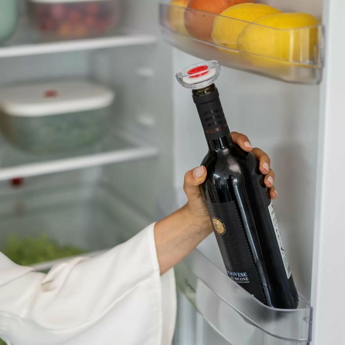 Pompe à vide pour vin Guzzini Save it Rouge Transparent Plastique 3