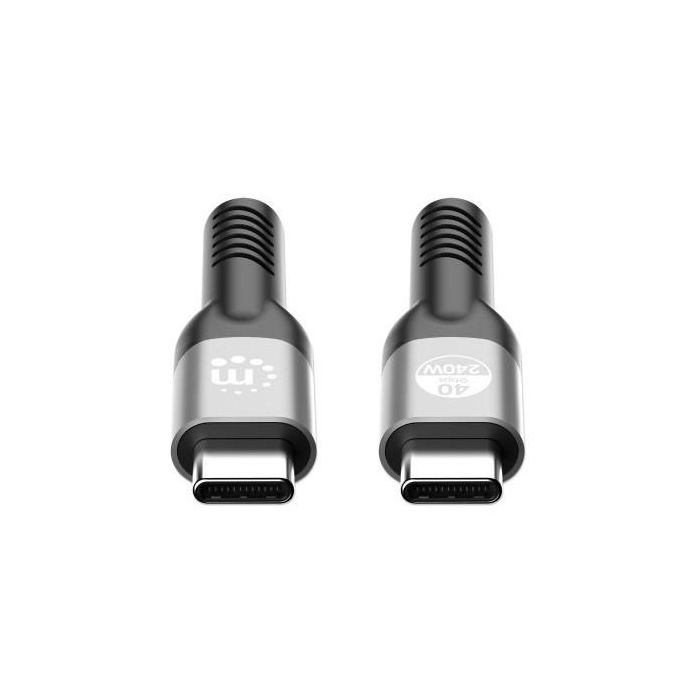 MANHATTAN USB4 USB-C Stecker/Stecker Kabel 240W 40G 8K 1m 2