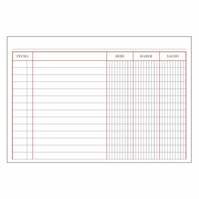 Livre de comptes DOHE 09927 quarto Bordeaux 100 Volets 1