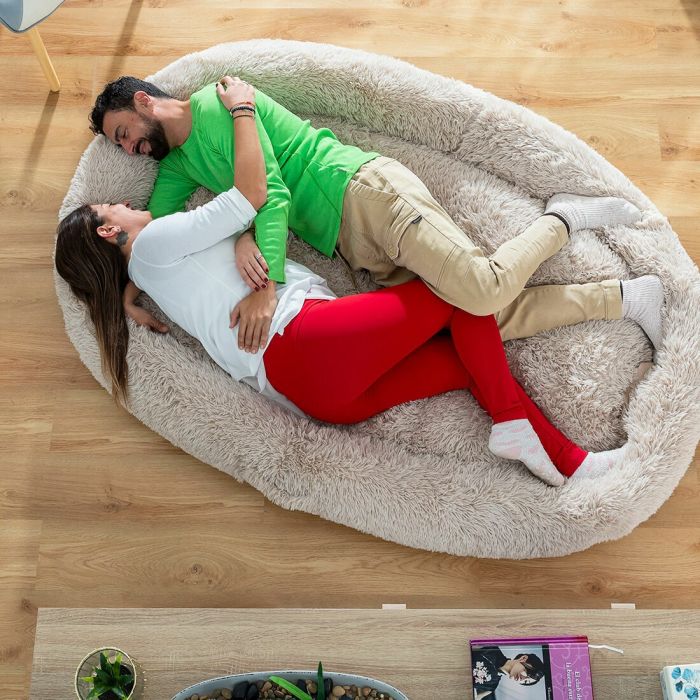 Lit de Chien pour Humains | Human Dog Bed XXL InnovaGoods Beige 13