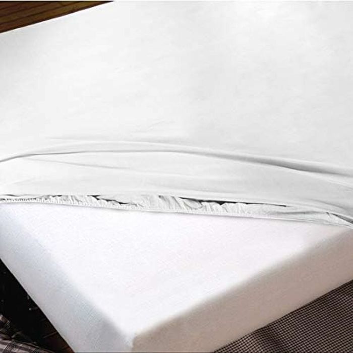 Drap housse Hosteline IRIS Blanc Lit king size 1