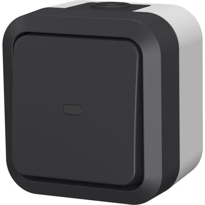 Interrupteur Va et vient - QUARX - Aqua Pro - Extérieur, voyant lumineux, IP55, 250V 2