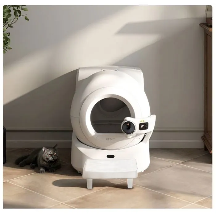 Petkit - Marche pour litière automatique - Compatible PURAMAX et PuroBOT - Confort pour chats âgés - Grille anti-dérapante et retient la litière - Blanc