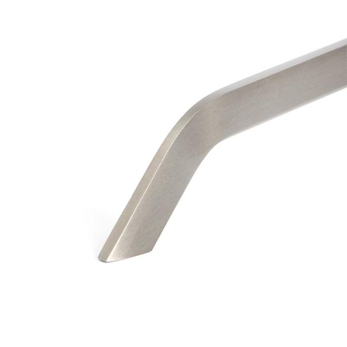 Tirador Aluminio Modelo Siegen. Acabado Negro Y Niquel Cepillado Distancia 192 Acabado Niquel Cepilla System 1