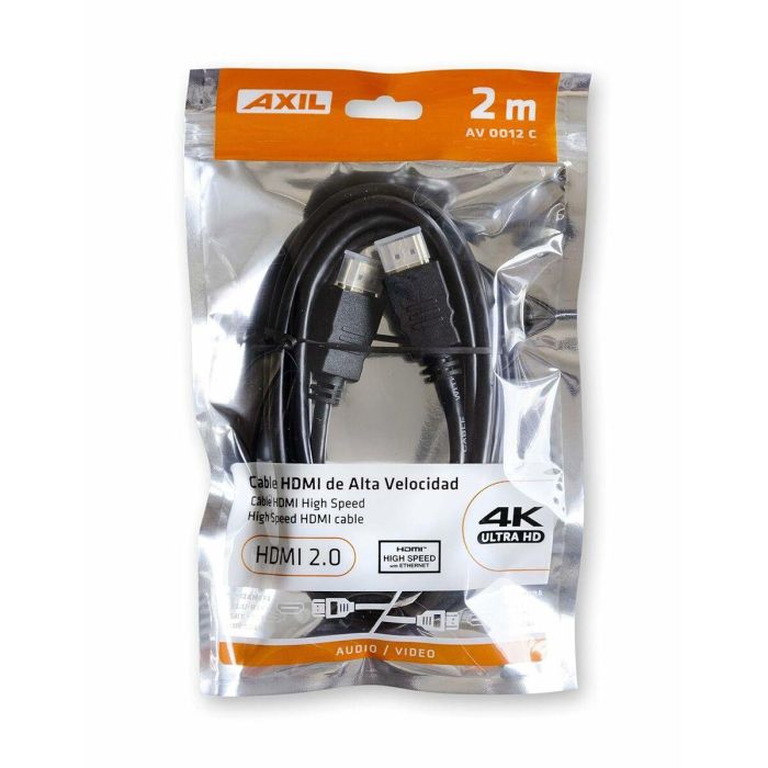 Câble HDMI Engel AV0012C Noir 2 m 1
