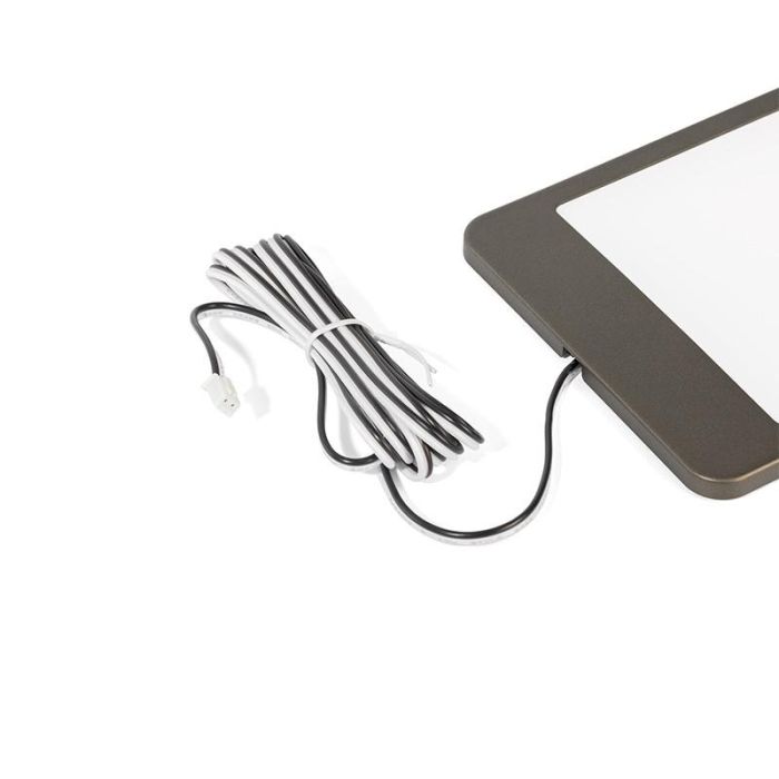 Lámpara Paneled 5W Acabados Mocca O Negro. Con Sensor Ir O Pir Acabado Mocca Tipo Sensor Ir Herrajes Alk 2