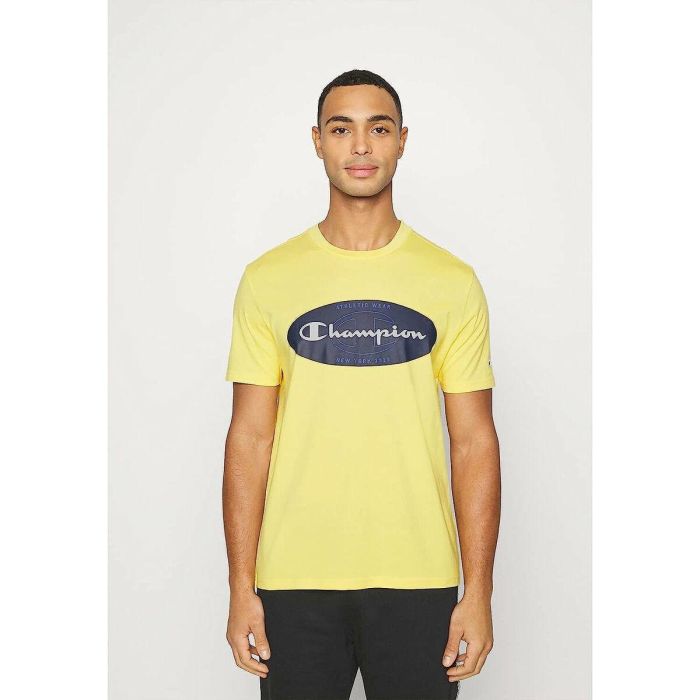 T-shirt à manches courtes homme Champion Crewneck Jaune 2 T-shirt à manches courtes homme Champion Crewneck Jaune 2
