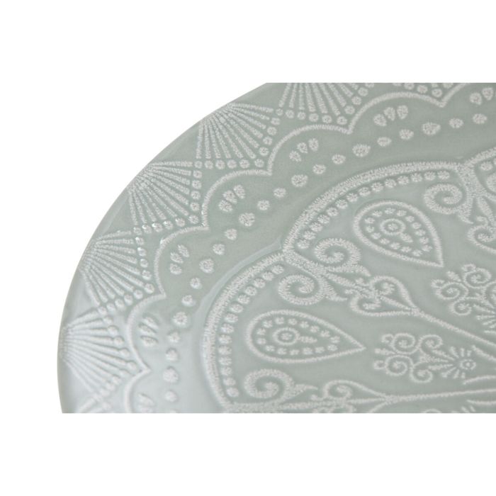 Service de vaisselle Home ESPRIT Vert Grès Mandala Arabe 27 x 27 x 2,5 cm 3 Service de vaisselle Home ESPRIT Vert Grès Mandala Arabe 27 x 27 x 2,5 cm 3