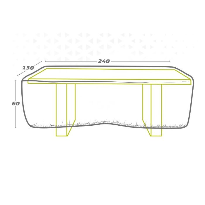 Étui de protection Aktive Tables 240 x 60 x 130 cm (6 Unités) 1