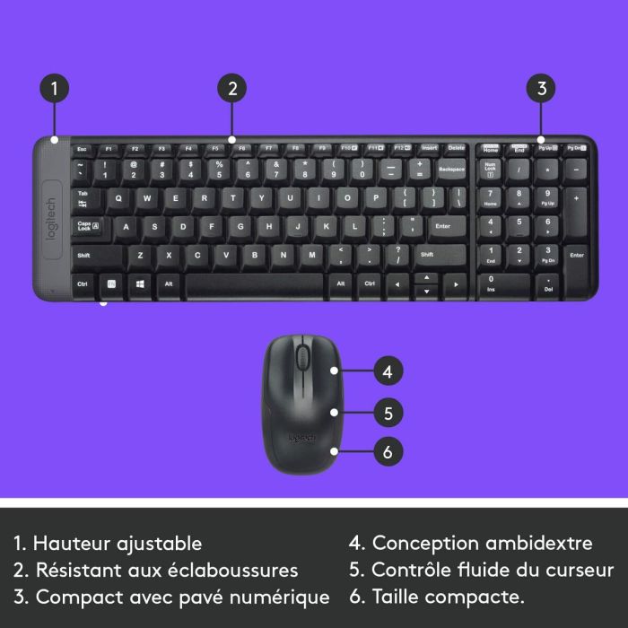 Clavier Logitech 920-008318 Noir Espagnol Qwerty 5